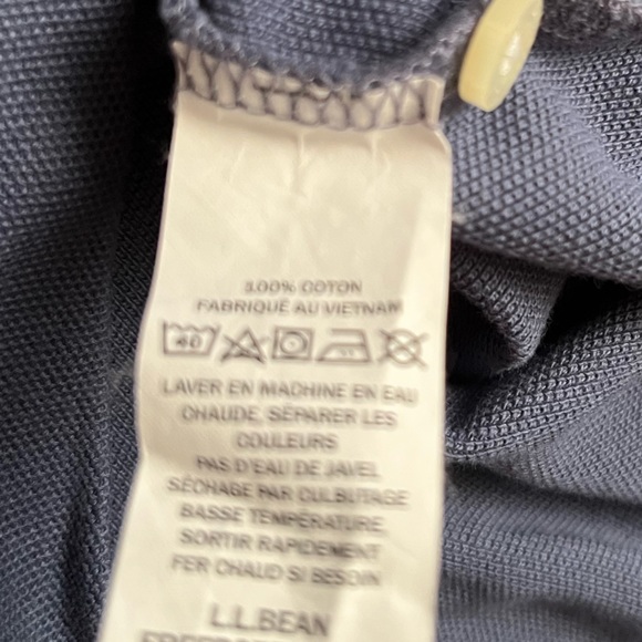 L.L. Bean Long Sleeve Polo L Tall - Picture 4 of 12